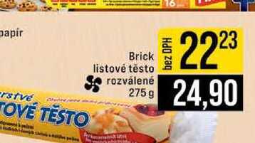 Brick listové těsto rozválené 275g