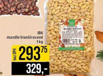 IBK mandle blanšírované 1kg 