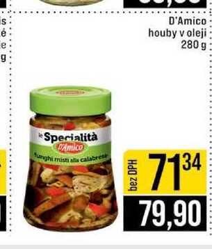 D'Amico houby v oleji 280 g