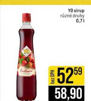 YO sirup různé druhy 0,7l