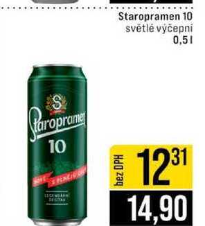 Staropramen 10 světlé výčepní 0,5l v akci