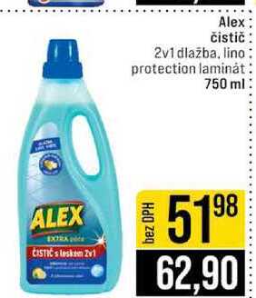 Alex čistič 2v1 dlažba, lino protection laminát 750 ml
