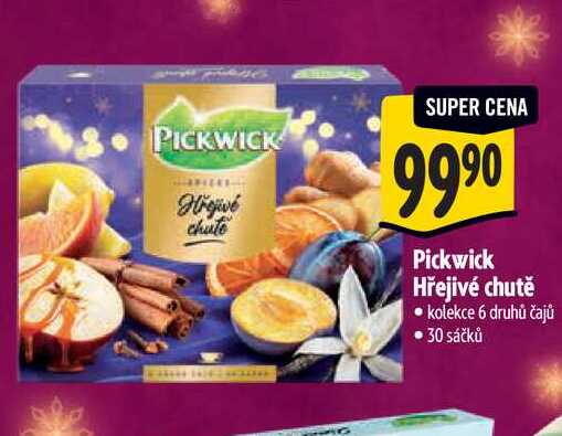   Pickwick Hřejivé chutě kolekce 6 druhů čajů - 30 sáčků 