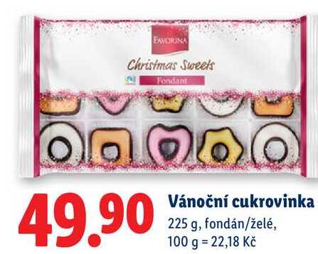 Vánoční cukrovinka, 225 g 