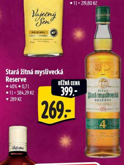   Stará žitná myslivecká Reserve 40% 0,71  