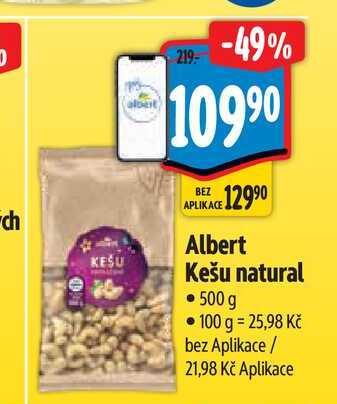   Albert Kešu natural 500 g  