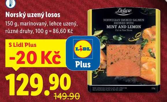 Norský uzený losos, 150 g