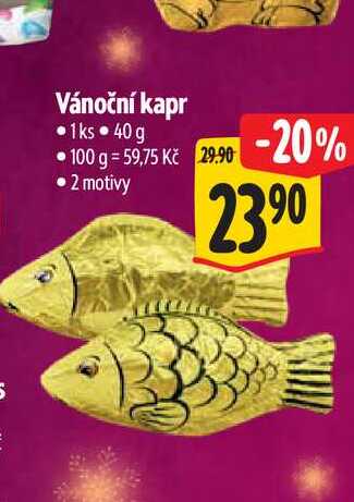 Vánoční kapr 1ks 40 g 