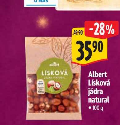   Albert Lísková jádra natural 100 g 