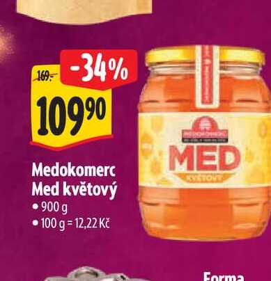   Medokomerc Med květový  900 g  