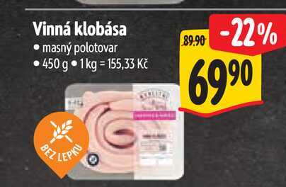 Vinná klobása 450 g