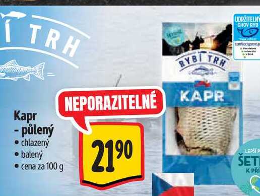 Kapr - půlený 100 g