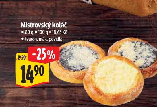 Mistrovský koláč 80 g