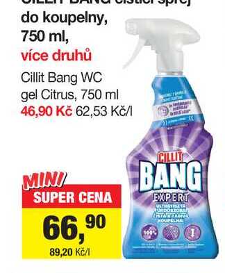 Cillit Bang WC gel Citrus, 750 ml