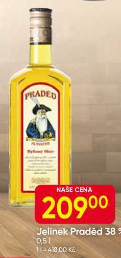 Jelinek Praděd 38% 0,5L