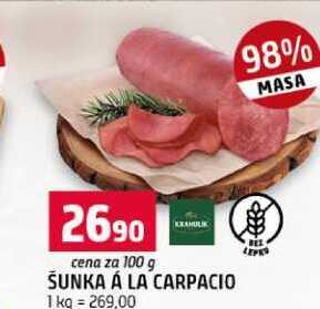 ŠUNKA Á LA CARPACIO 100 g