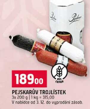 PEJSKARŮV TROJLÍSTEK 3x200 g
