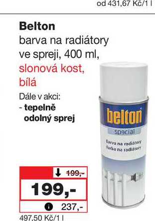 Belton barva na radiátory ve spreji, 400 ml