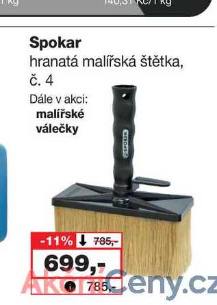 Spokar hranatá malířská štětka, č. 4