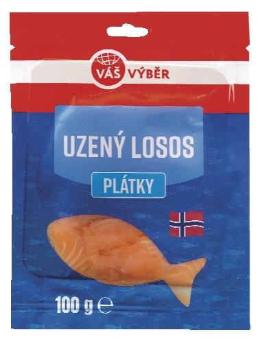 VÁŠ VÝBĚR Uzený losos, 100 g