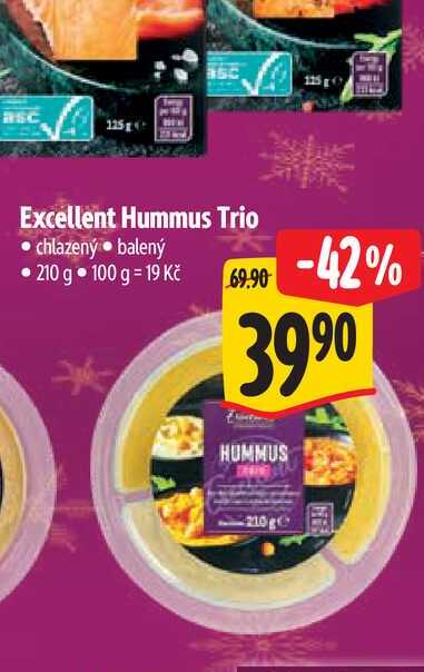   Excellent Hummus Trio 210 g