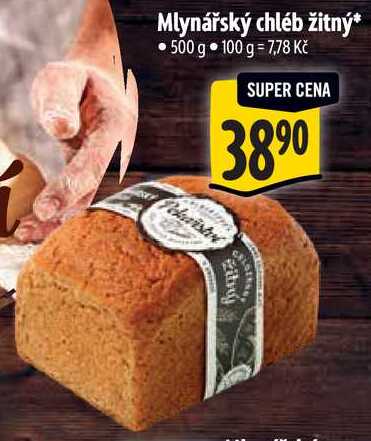 Mlynářský chléb žitný, 500 g  
