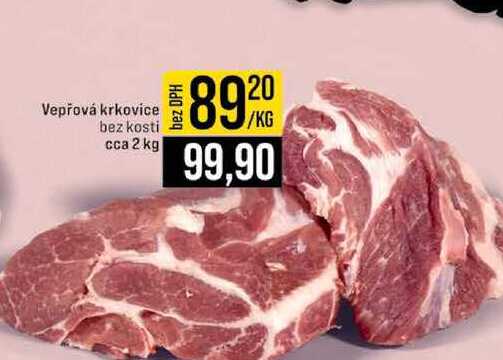 Vepřová krkovice bez kosti cca 2 kg