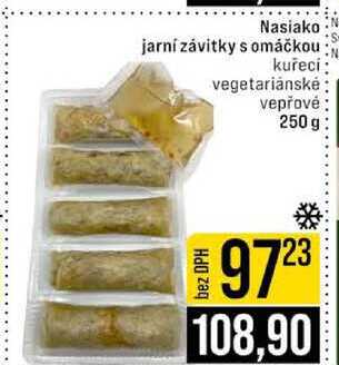 Nasiako jarní závitky s omáčkou kuřecí vegetariánské vepřové 250 g