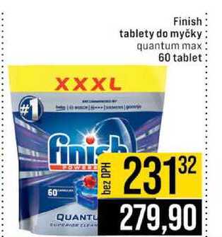 Finish tablety do myčky quantum max 60 tablet