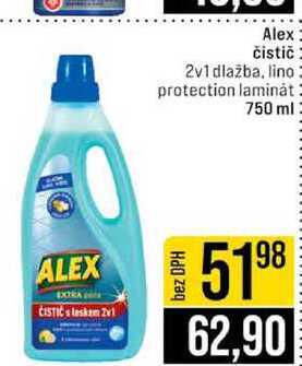 Alex čistič 2v1 dlažba, lino protection laminát 750 ml