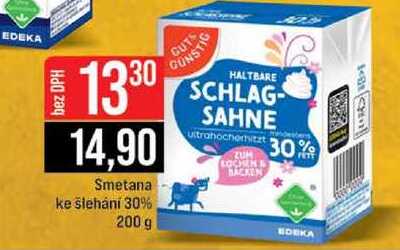 Smetana ke šlehání 30% 200 g
