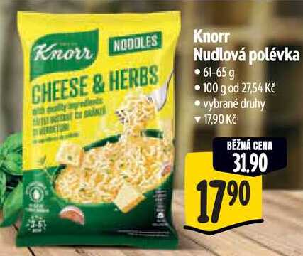 Knorr Nudlová polévka, 61-65 g
