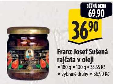 Franz Josef Sušená rajčata v oleji, 180 g