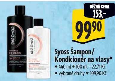 Syoss Kondicionér na vlasy, 440 ml