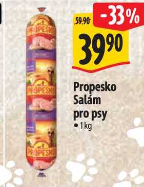 Propesko Salám pro psy, 1 kg