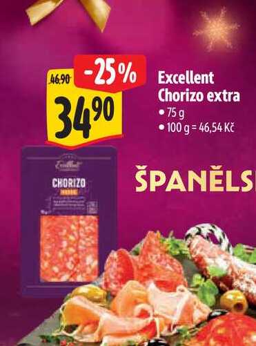 Excellent Chorizo extra, 75 g