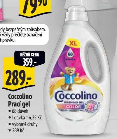Coccolino Prací gel, 68 dávek