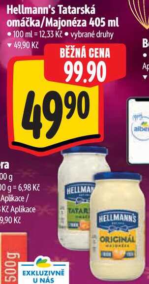 Hellmann's Tatarská omáčka/Majonéza, 405 ml