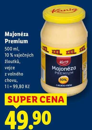 Majonéza Premium, 500 ml