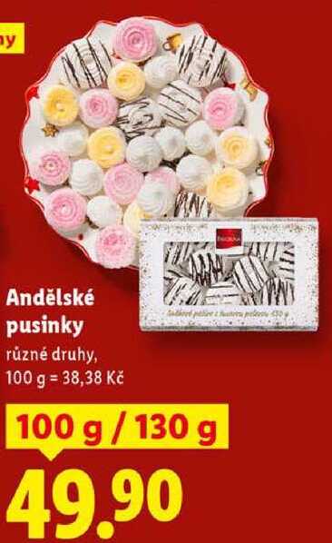 Andělské pusinky, 100 g/130 g