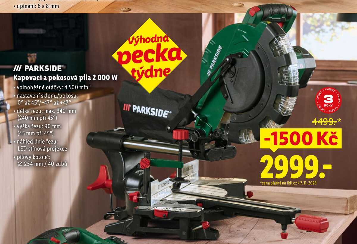 PARKSIDE Kapovací a pokosová pila 2 000 W