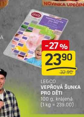 VEPŘOVÁ ŠUNKA PRO DĚTI 100 g