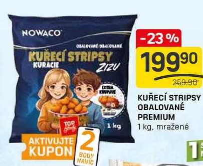 KUŘECÍ STRIPSY OBALOVANÉ PREMIUM 1 kg
