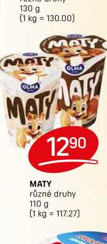  MATY různé druhy 110 g