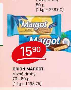 ORION MARGOT různé druhy 70-80 g