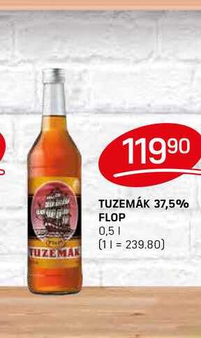 TUZEMÁK 37,5% FLOP 0,5l