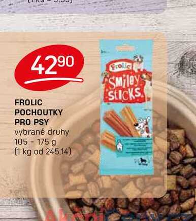 FROLIC POCHOUTKY PRO PSY vybrané druhy 105-175 g