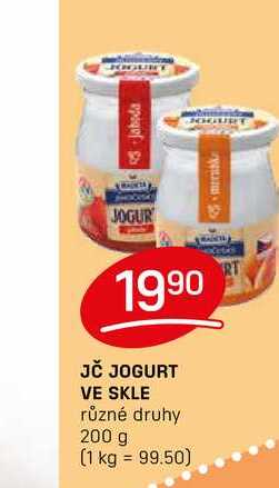 JČ JOGURT VE SKLE různé druhy 200 g