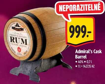 Admiral's Cask Barrel, 0,7 l