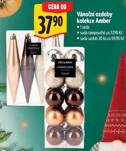 Vánoční ozdoby kolekce Amber 